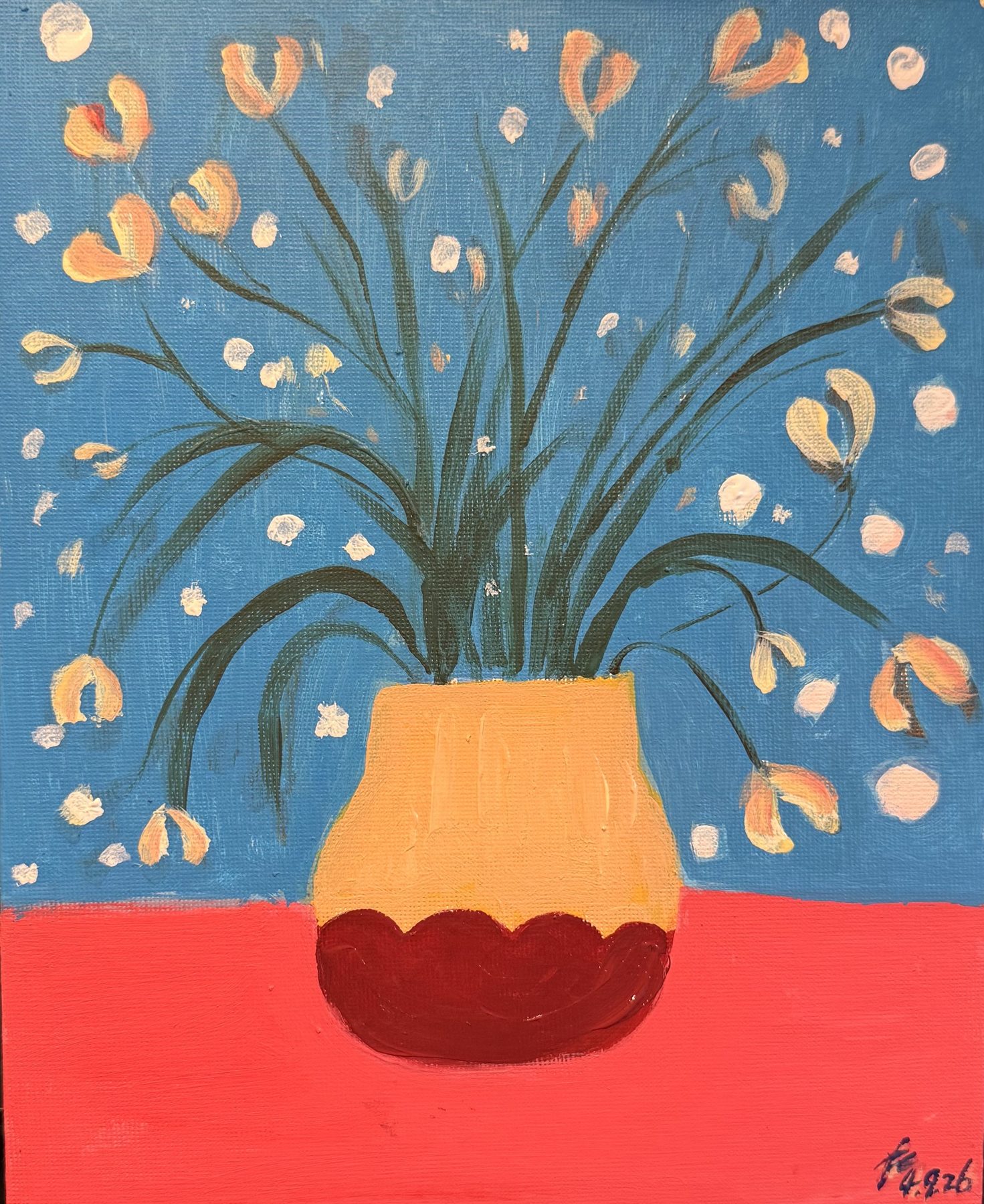 Decorative Composition, Acrylic on canvas, © 2026 FC. All Rights Reserved.