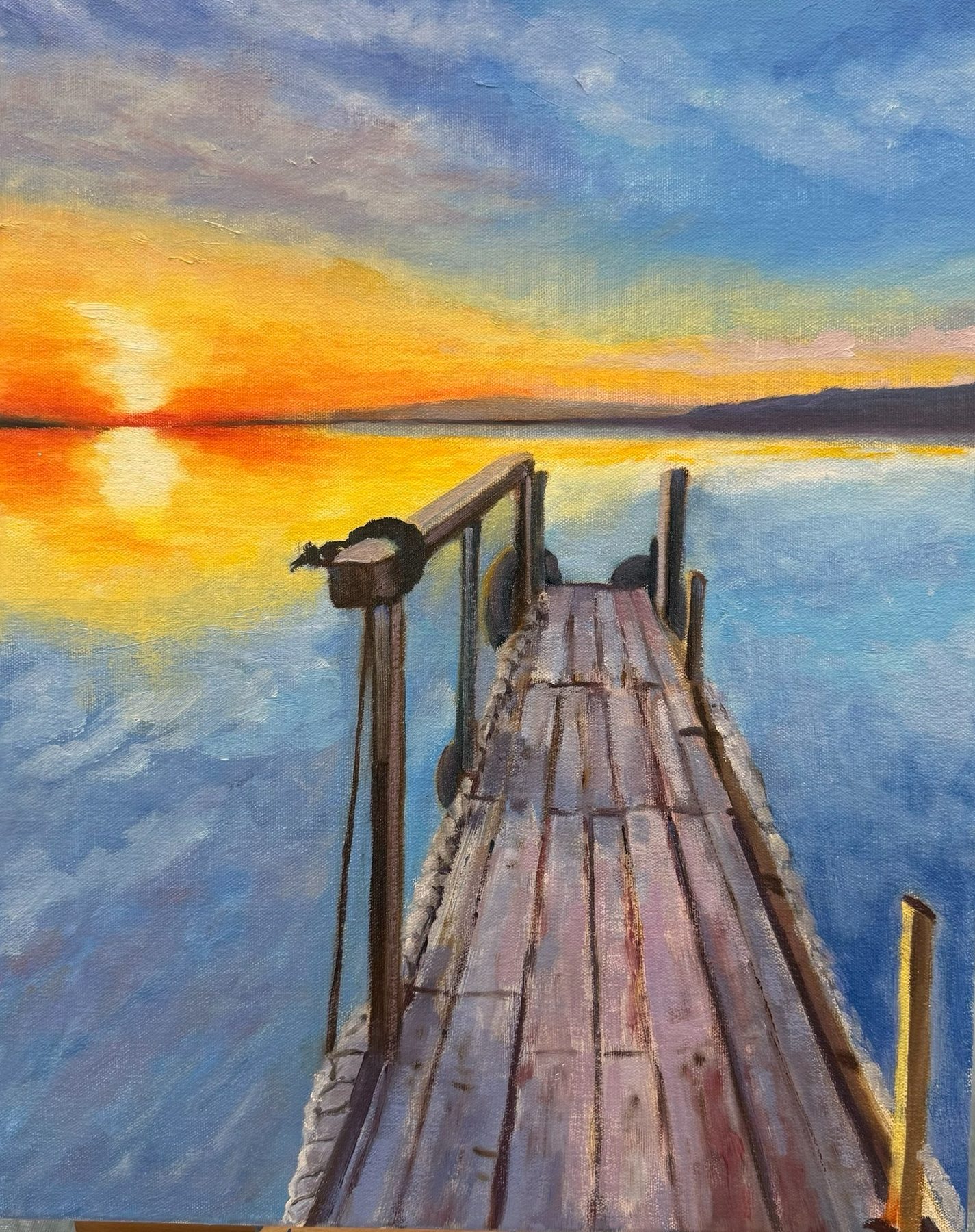 Dockside, Oil on canvas, © 2026 FC. All Rights Reserved.