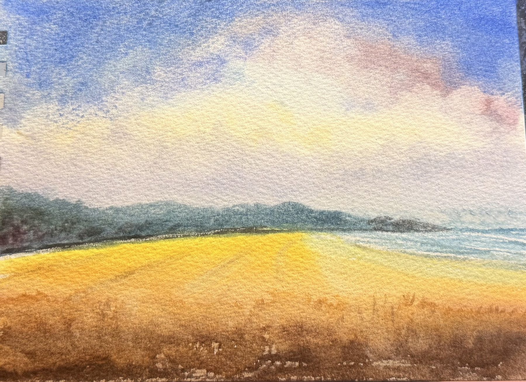 Winds of May, Watercolor on 300lb Arches, © 2026 FC. All Rights Reserved.
